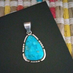Turquoise Silver Pendant